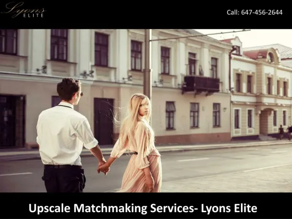 Upscale Matchmaking Services - Lyons Elite