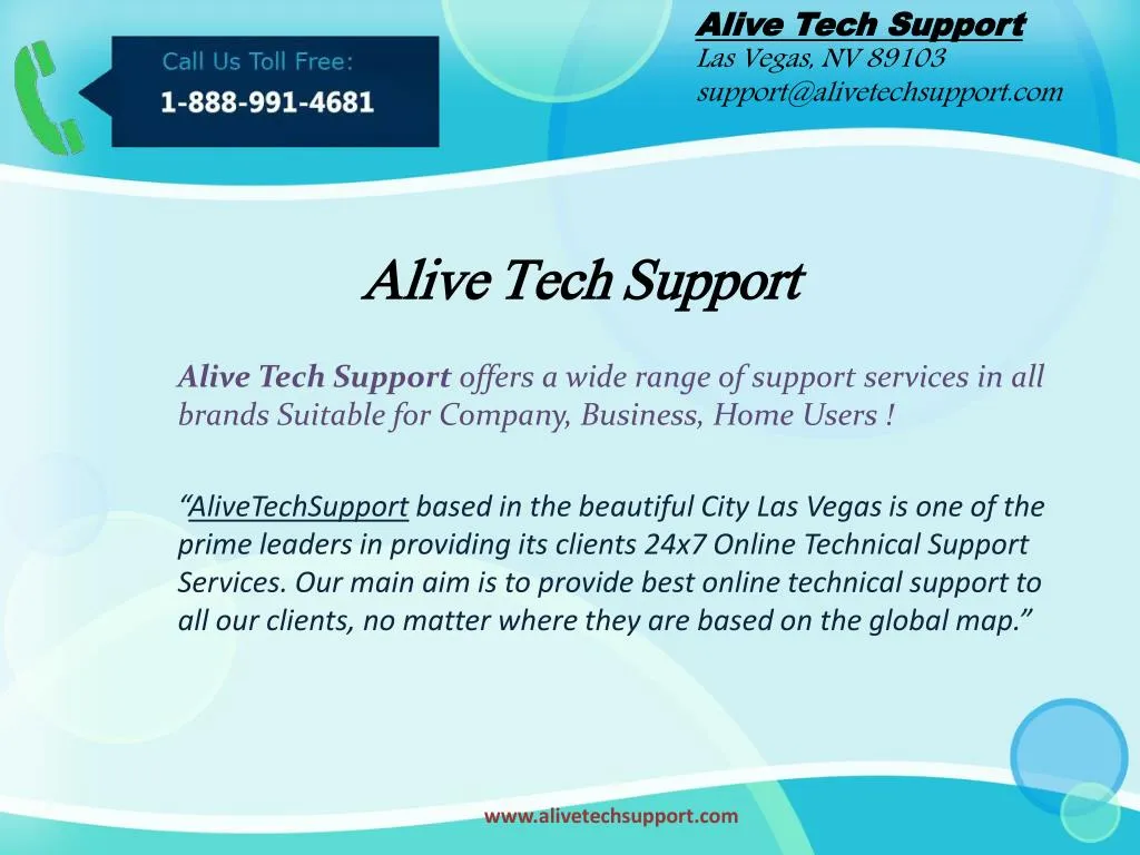 alive tech support