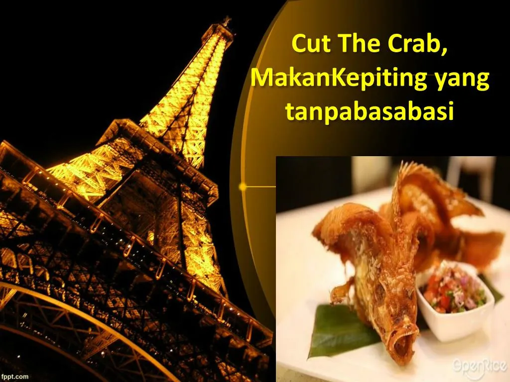 cut the crab makankepiting yang tanpabasabasi