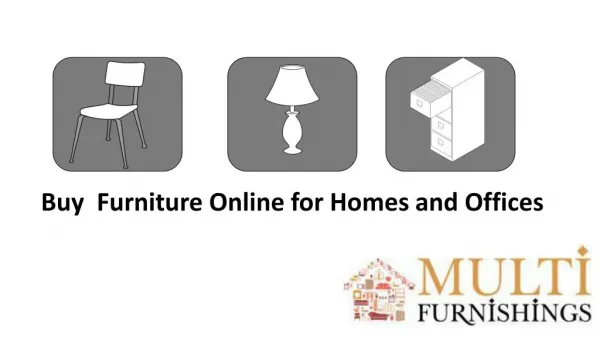Buy Furniture Online for Homes and Offices?