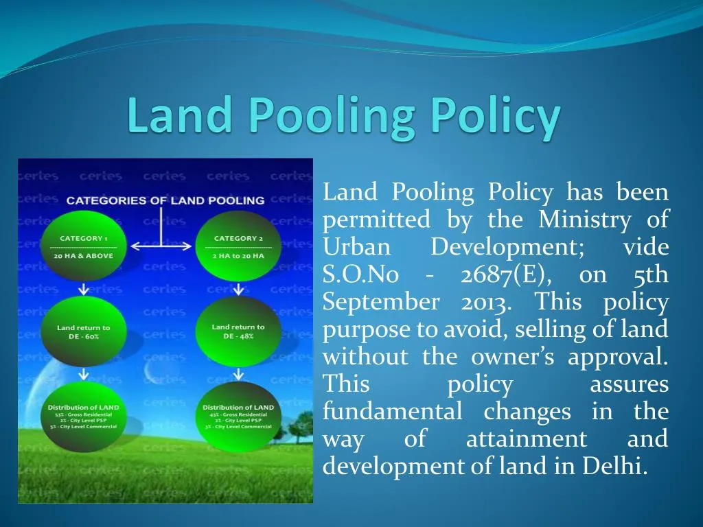 land pooling policy