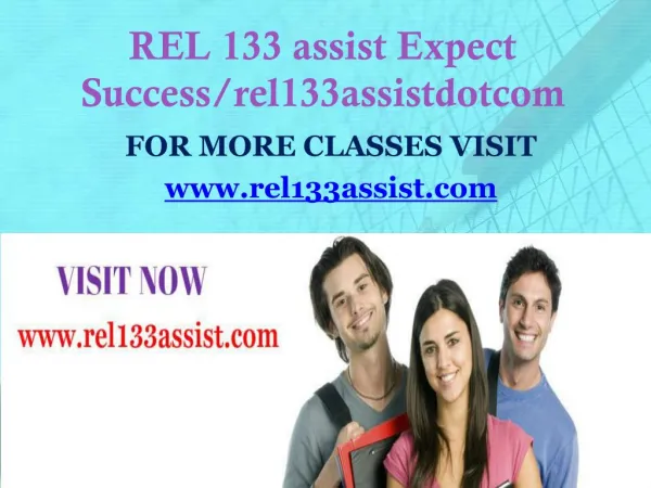 REL 133 assist Expect Success/rel133assistdotcom