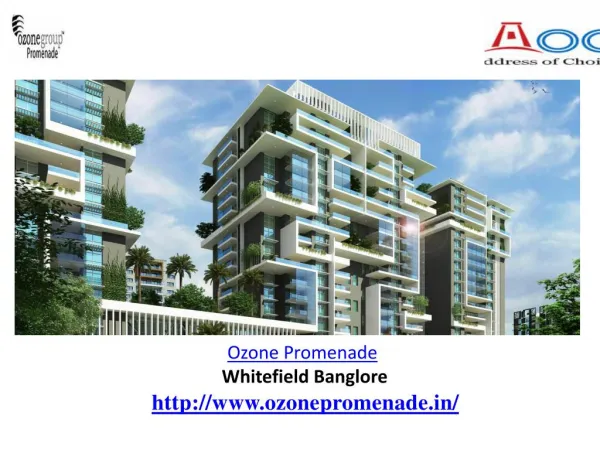 Ozone Promenade Bangalore - slideserve.com