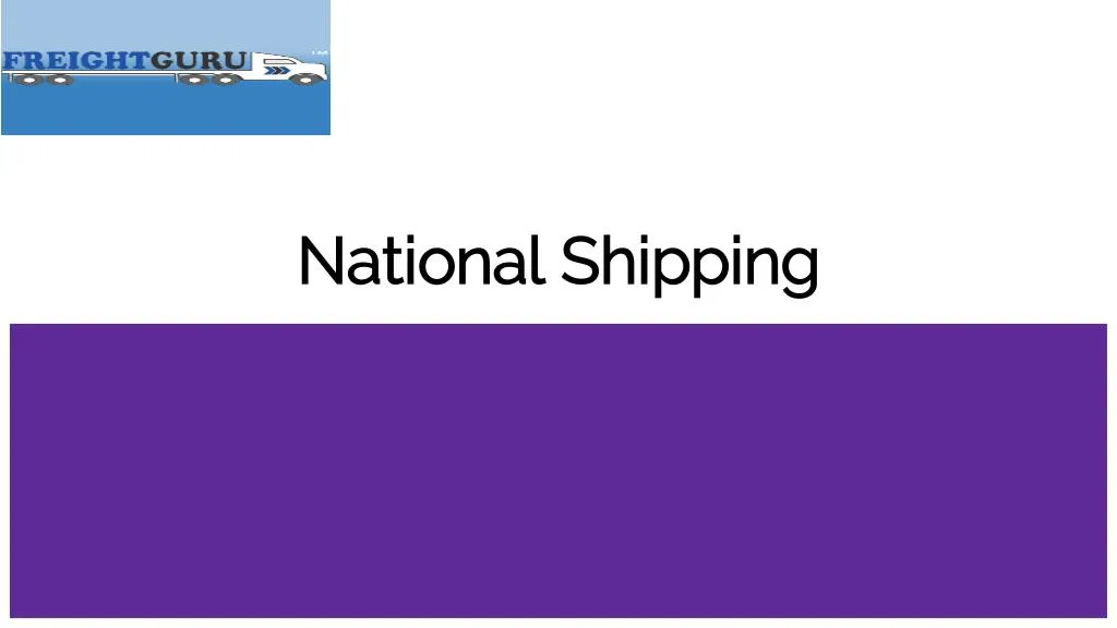 national shipping