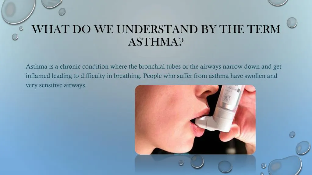 what do we understand by the term asthma