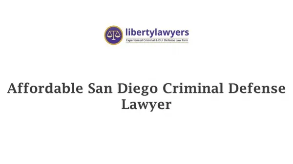 criminal defense attorney san diego