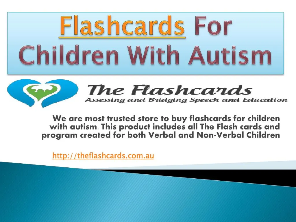 flashcards for children with autism