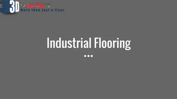 Industrial floors- UK