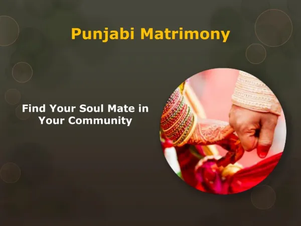 Punjabi Matrimony | Find Your Life Love