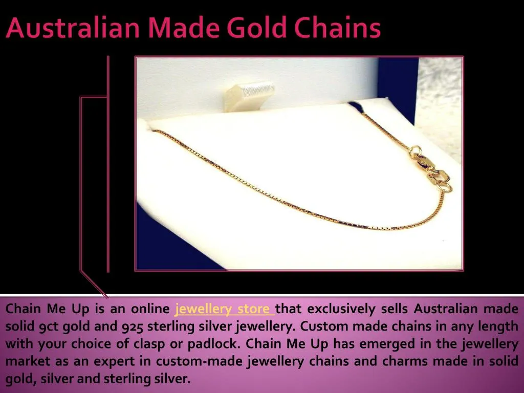 australian made gold chains