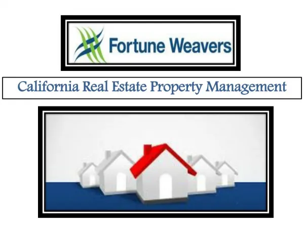 California Real Estate Property Management