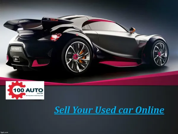 Sell Your Used Car Online-100 Auto
