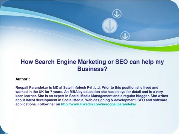 How Search Engine Marketing or SEO can Help My Business?