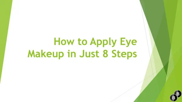 How to apply eye makeup in just 8 steps