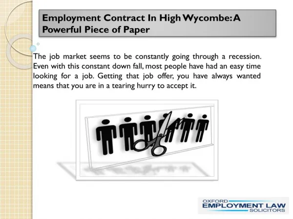 Employment Contract In High Wycombe: A Powerful Piece of Paper