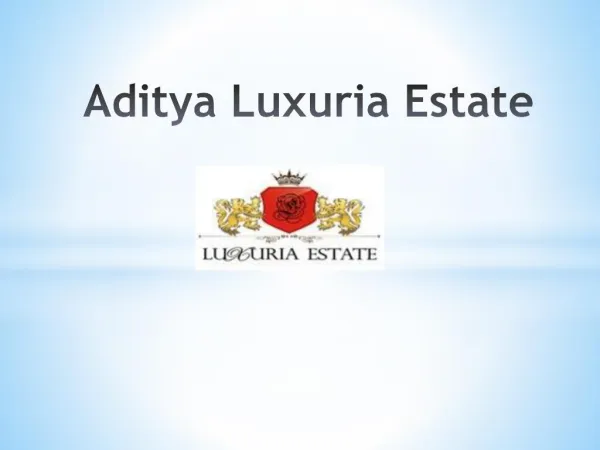 Aditya Luxuria Estate - 2/3 BHK Flats in Ghaziabad