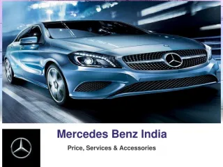 Mercedes Benz India - Price, Services & Accessories - slide 1
