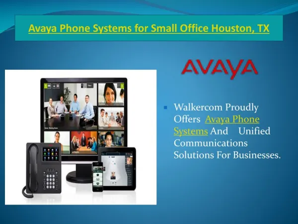 Avaya Phone Systems for Small Office Houston, TX