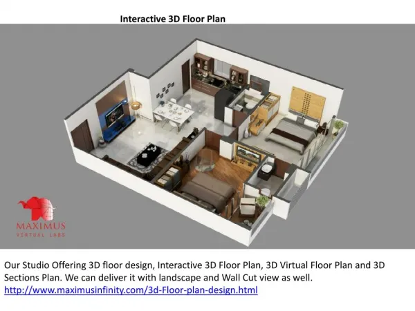 3D Floor Plan Design, Interactive 3D Floor Plan
