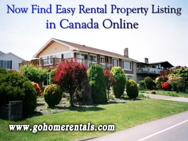 Now Find Easy Rental Property Listing in Canada Online