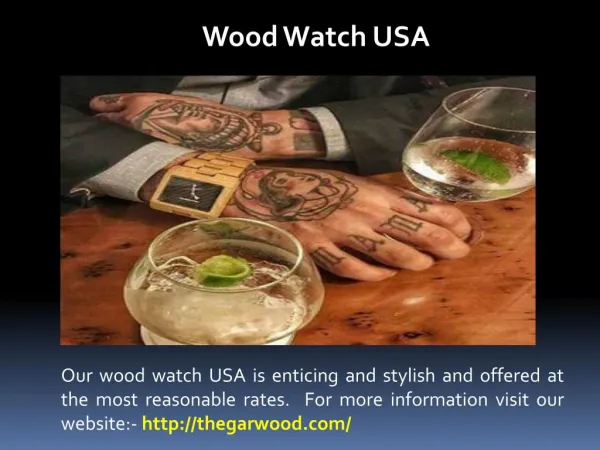 Durable Wood Watch