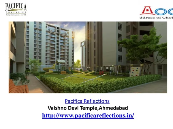 Pacifica Reflections new upcoming residential complex offered by Pacific companies.
