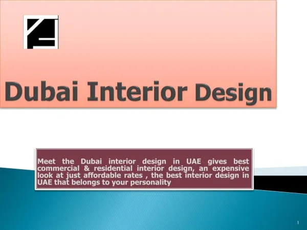 Dubai Interior Design That Helps You