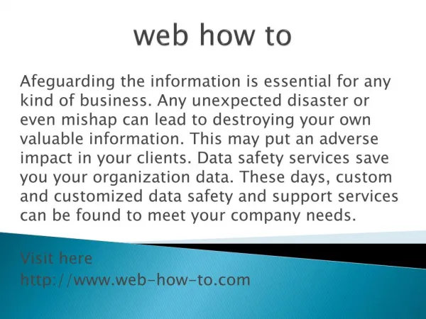web how to