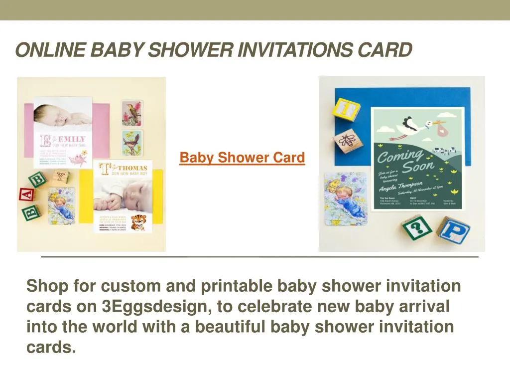 online baby shower invitations card