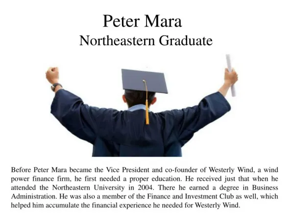 Peter Mara - Northeastern Graduate