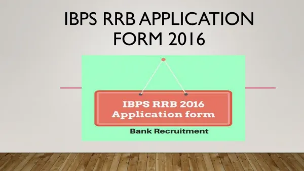 IBPS RRB 2016 Application form: Apply online here