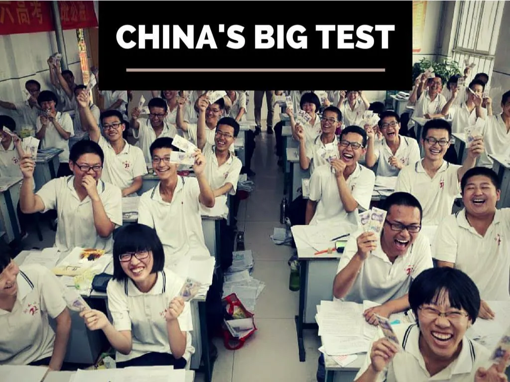 china s enormous test