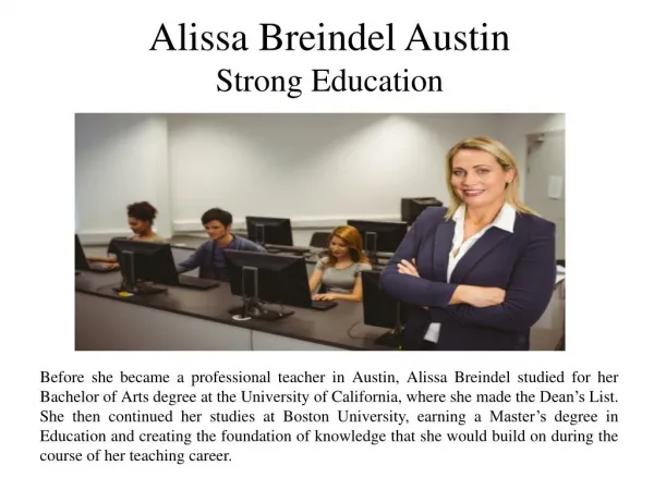 Alissa Breindel Austin - Strong Education