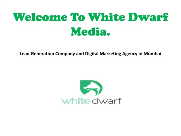 Lead Generation Company and Digital Marketing Agency in Mumbai - White Dwarf Media