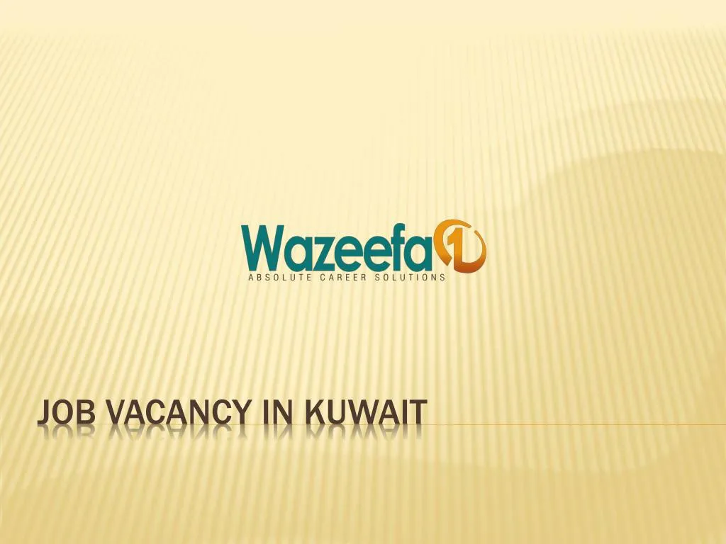 job vacancy in kuwait