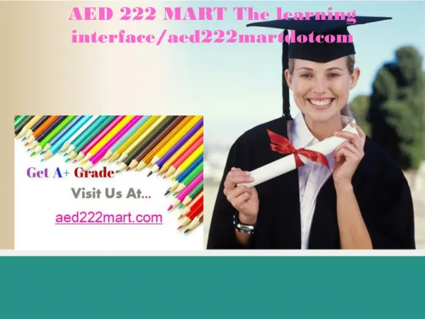 AED 222 MART The learning interface/aed222martdotcom