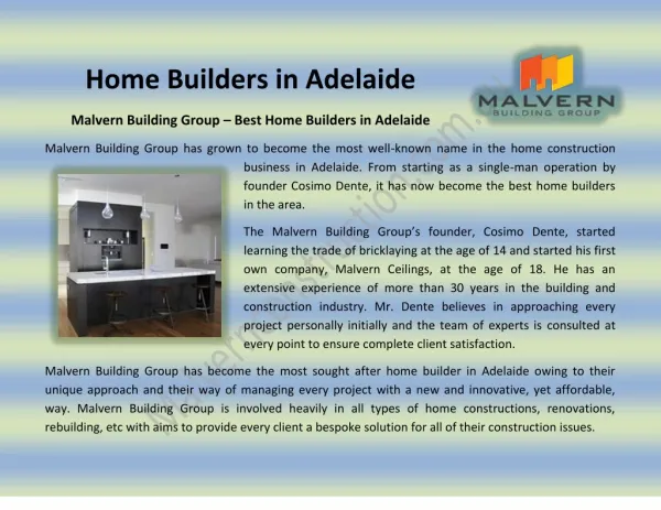 Home Builders Adelaide