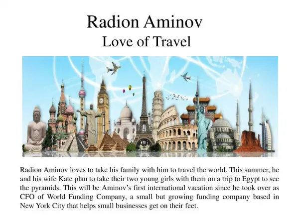Radion Aminov - Love of Travel