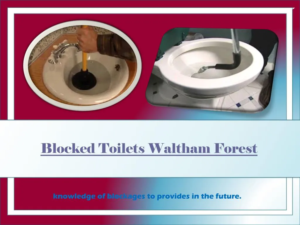 blocked toilets waltham forest