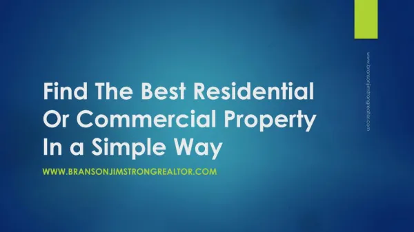 Find The Best Residential Or Commercial Property In a Simple Way
