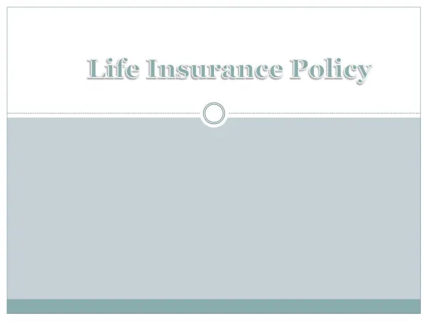 When Should You Review Your Life Insurance Policy?
