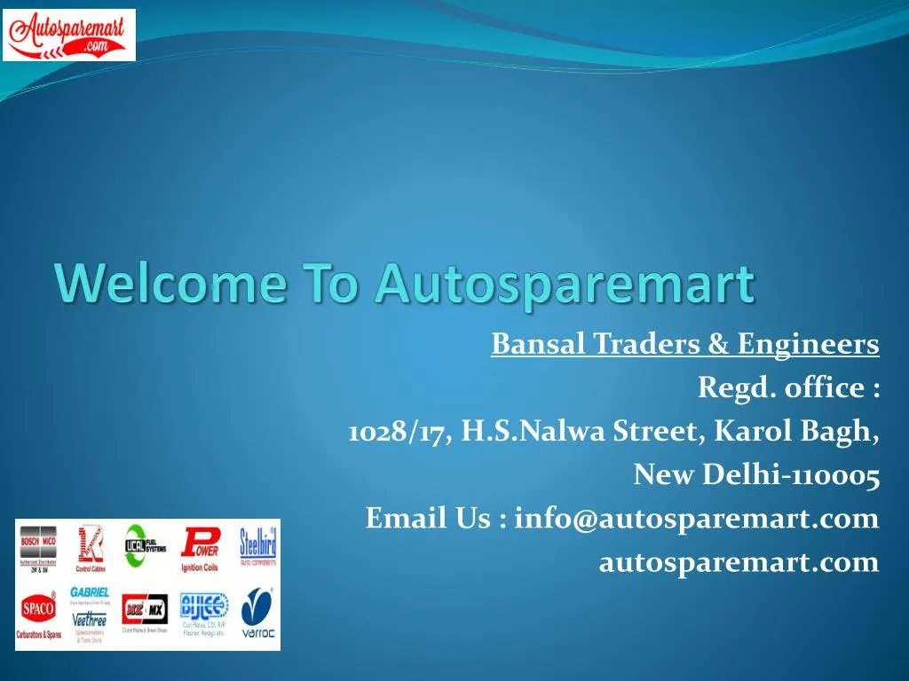welcome to autosparemart