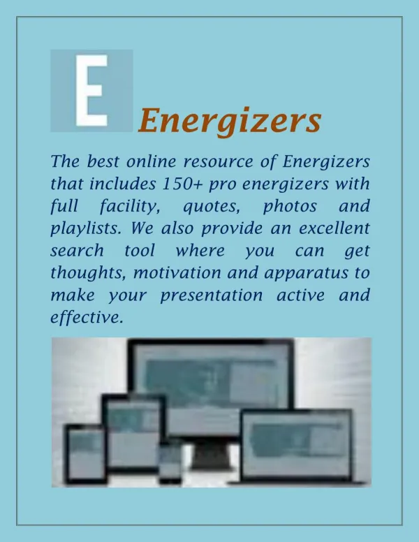 Energisers For Classrooms