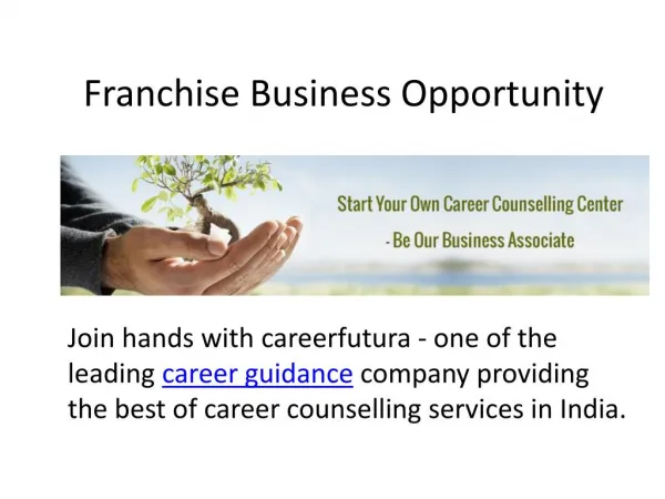 Career counselling franchise