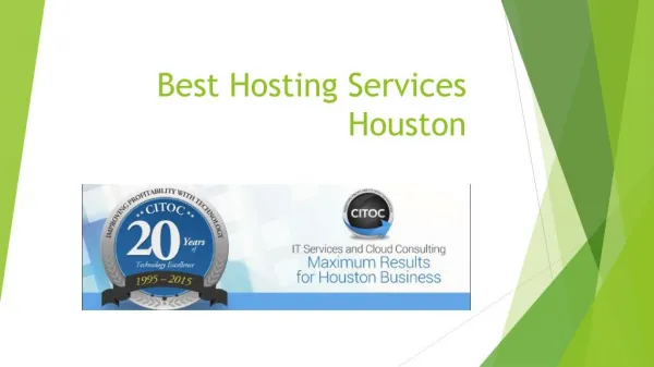 Hosting service provider in Houston