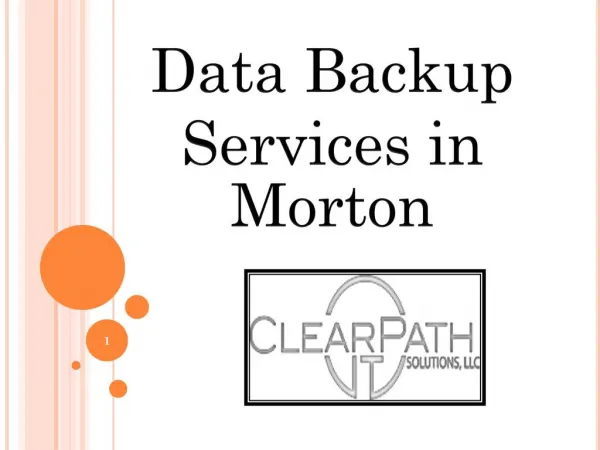 Data Backup Services Morton