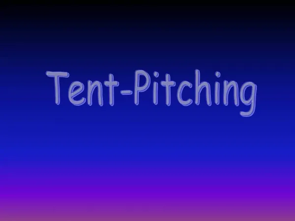 Tent-Pitching