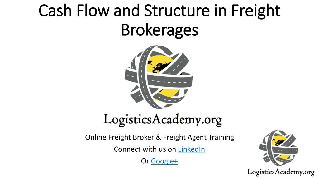 cash flow and structure in freight brokerages