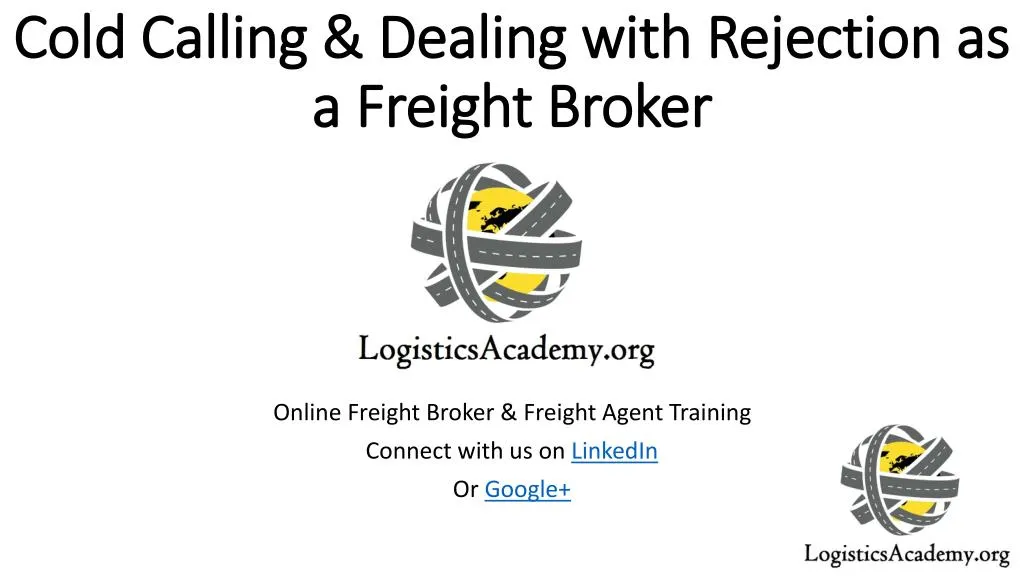 cold calling dealing with rejection as a freight broker