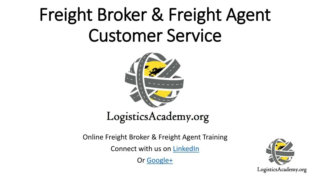 freight broker freight agent customer service